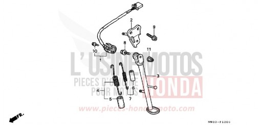 BEQUILLE CBR900RRP de 1993